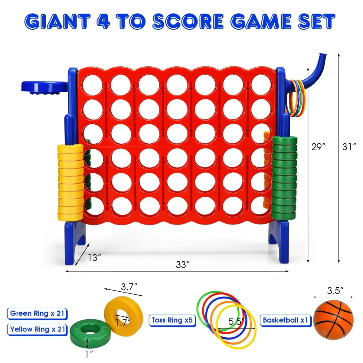 33" x 13" x 30" Blue