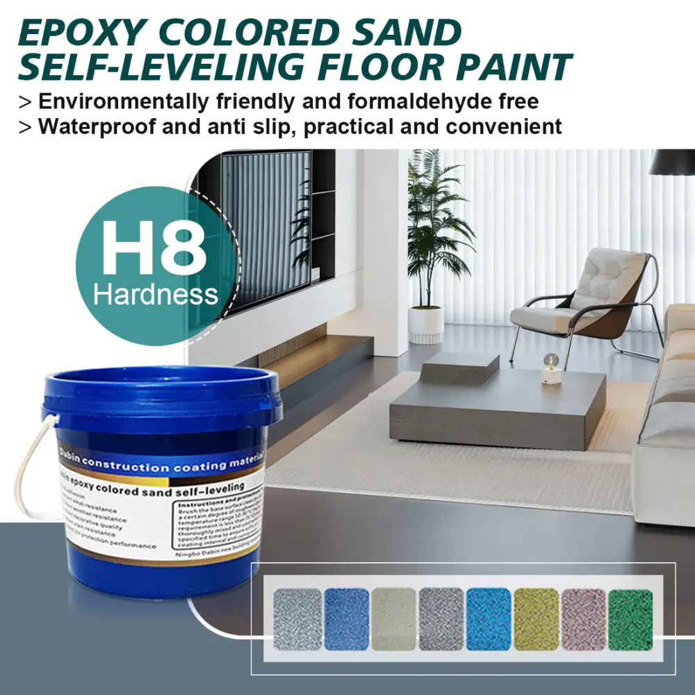 Translucent Glossy Epoxy Floor Paint - Stunning Home Decor Supply, No-Construction-Expert Required Application, Both Beautiful and Practical