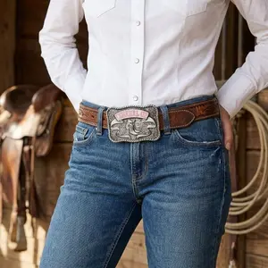 Women's Texas Boots Horse Belt Buckle - Halloween Christmas Cowboy Cowgirl Western Style Belt Buckle Gift for Women, Decorative Fashion Accessory, Perfect for Party Costume and Holiday Gift Giving