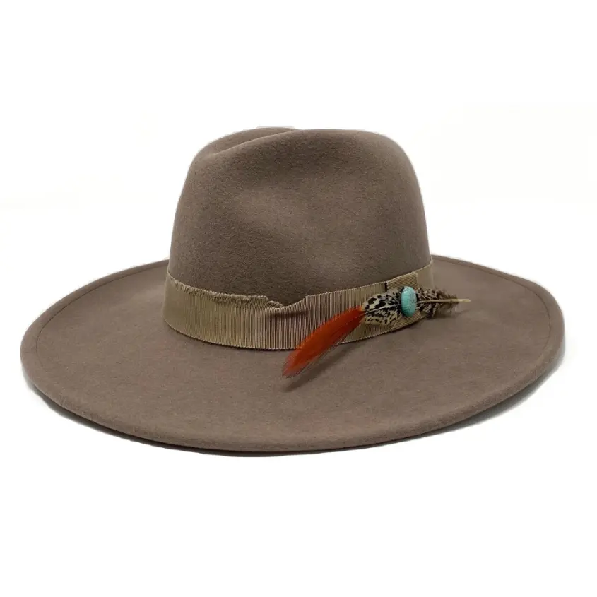 Packable Crushable Felt Hat- Fog