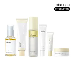 [mixsoon] Ultimate Bean Set I Bean essence + Bean cream + Bean Ampoule Balancing Mist + Bean Lip mask balm + Bean eye cream + Bean hydrogel eye patch Skin Brightening Kit Glow Hues Kit