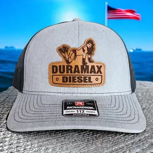 Duramax Diesel Trucker Hat Pin Up Girl Truck Lover Cap Pickup Truck Mesh Snapback Richardson 112 Style Blue Collar Workwear Hat