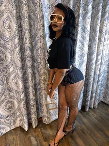 Black Fishnet Long Pants