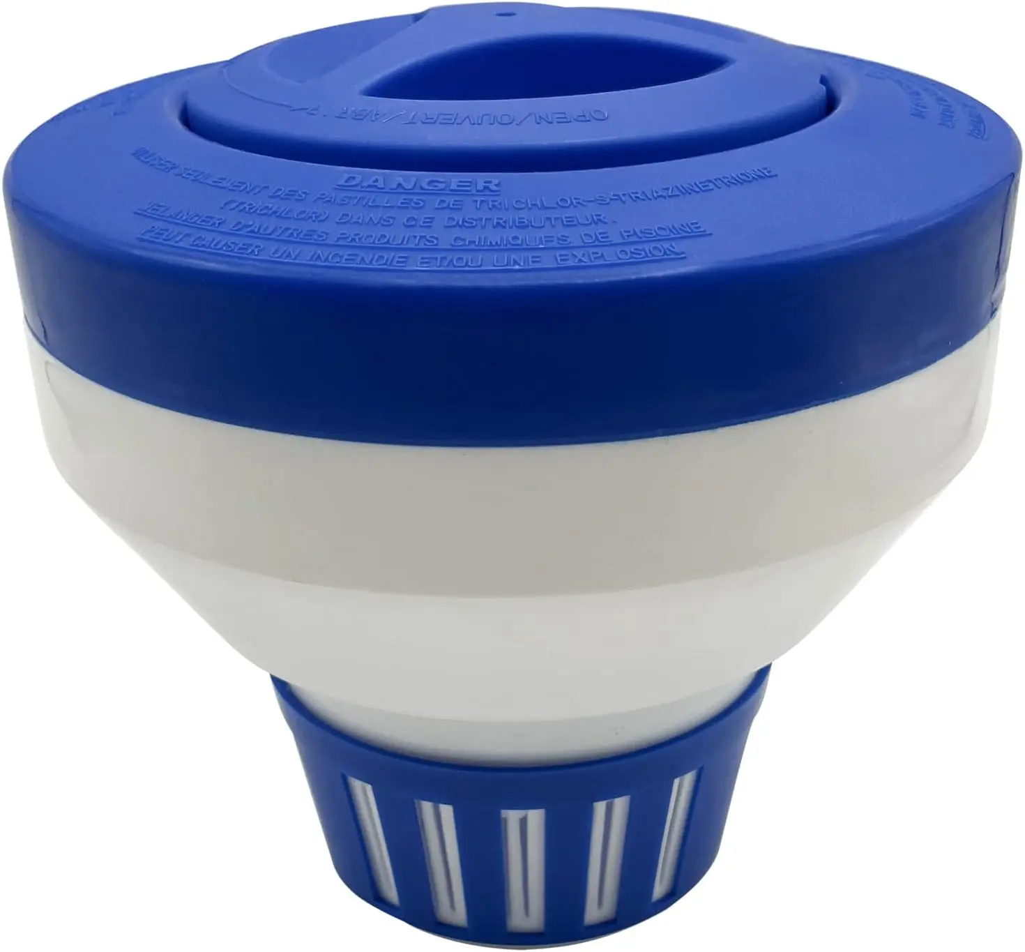 Deluxe Chlorine Feeder, 1 Pack, Adjustable Collar Design for Optimal Dispersion, Holds Chlorine Tablets Up to 3 Inches