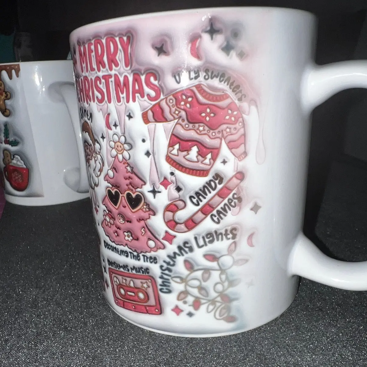 Oopsie Pink Christmas Mug
