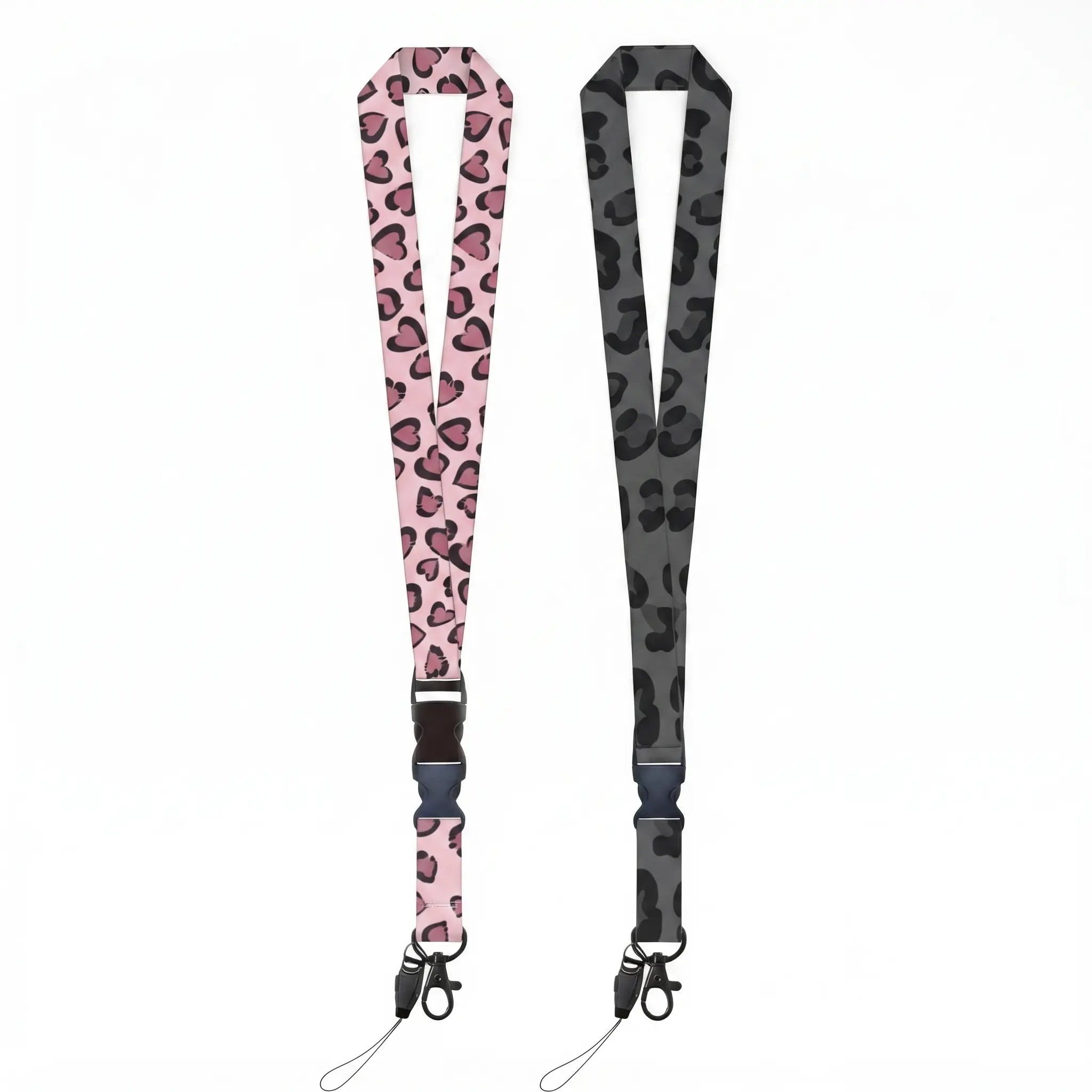 2D Lanyards for Keys, Key Chain Long Lanyard for Women Men, Cute Neck Lanyard for ID Badges Wallet