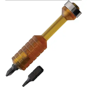 Compact Titanium-Ultem Bit-Driver Tools with Bits, Holder, Lightweight Grip, Quick Repair Capability, Reduced Wobble Design