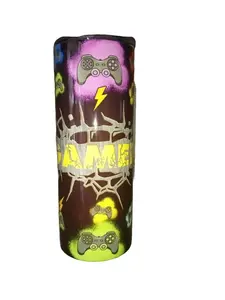 Gamer - Controllers - 20oz oz 20 oz. 20oz. - Skinny Sublimation Tumbler - Amy's Tumbler Junkies - Your Favorite Tumbler Shop!