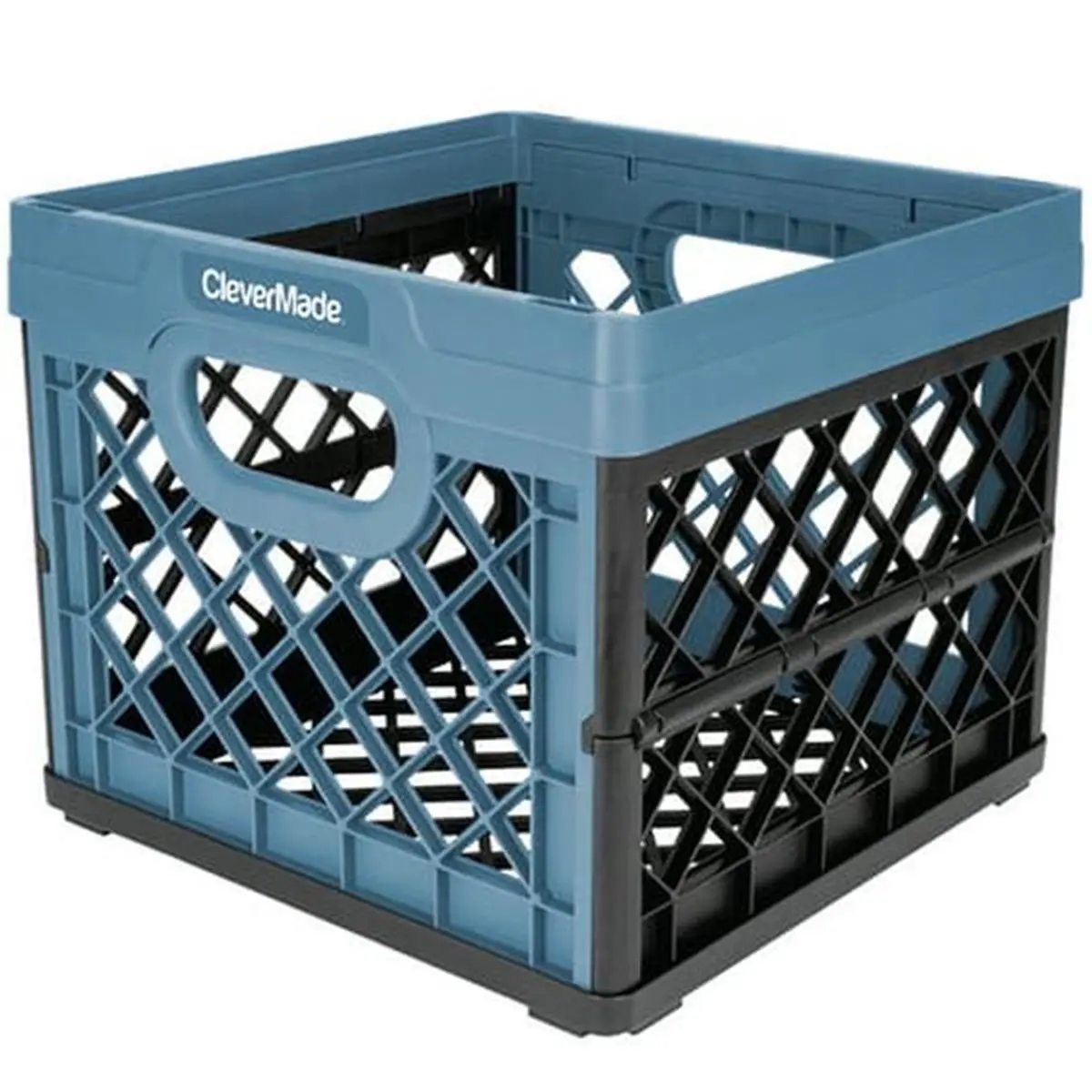 212 MAIN Collapsible Milk Crate - 25L Durable Plastic Collapsible Storage Bins, Stackable Commercial School Furniture, All Out Storage System Organizer (Model 122714)