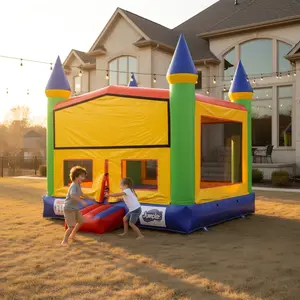 13FT x 13FT  "Royal Castle" Inflatable Bounce House (Includes Air Blower) | Premium Home-Grade Design | Heavy-Duty Puncture-Resistant Material | UV-Resistant Fabric | Quick Setup for Weekend Parties | A Year-Round Family Favorite