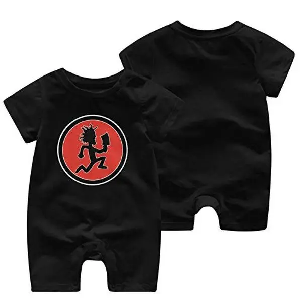 USED Hualihusao Hatchetman ICP English Good Short-Sleeve Cotton Bodysuits for Baby Boys (Unknown Author, Black)