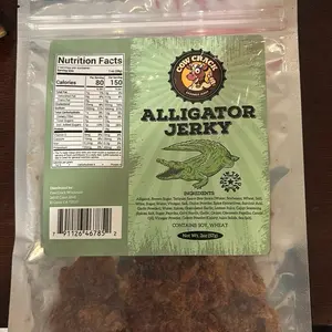 CowCrack Alligator Jerky - Tender Smoky Spicy Snack with Bold Flavor and a Perfect Kick