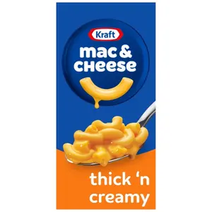 Thick 'n Creamy Carb-Rich Pasta Cheese Meal Kit - Macaroni & Shells, 1 Box (7.25 oz), No Artificial Flavors, No Preservatives, No Dyes, Ideal for Easy Dinners, Sides