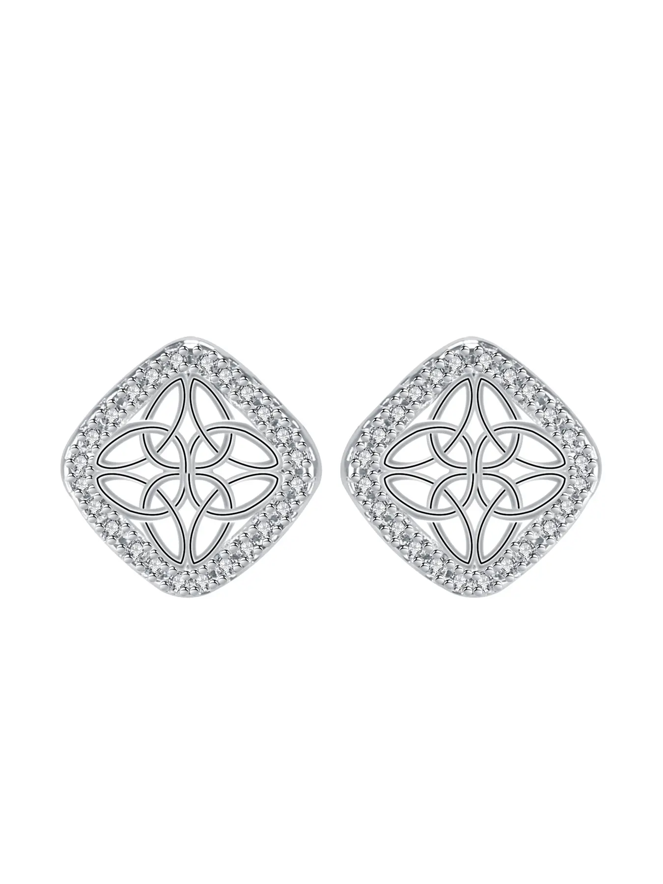 Celtic Knot Infinity Stud Earrings for Women, Hypoallergenic Piercing Studs for Sensitive Ears, Jewelry Gifts for Women Men Birthday Anniversary