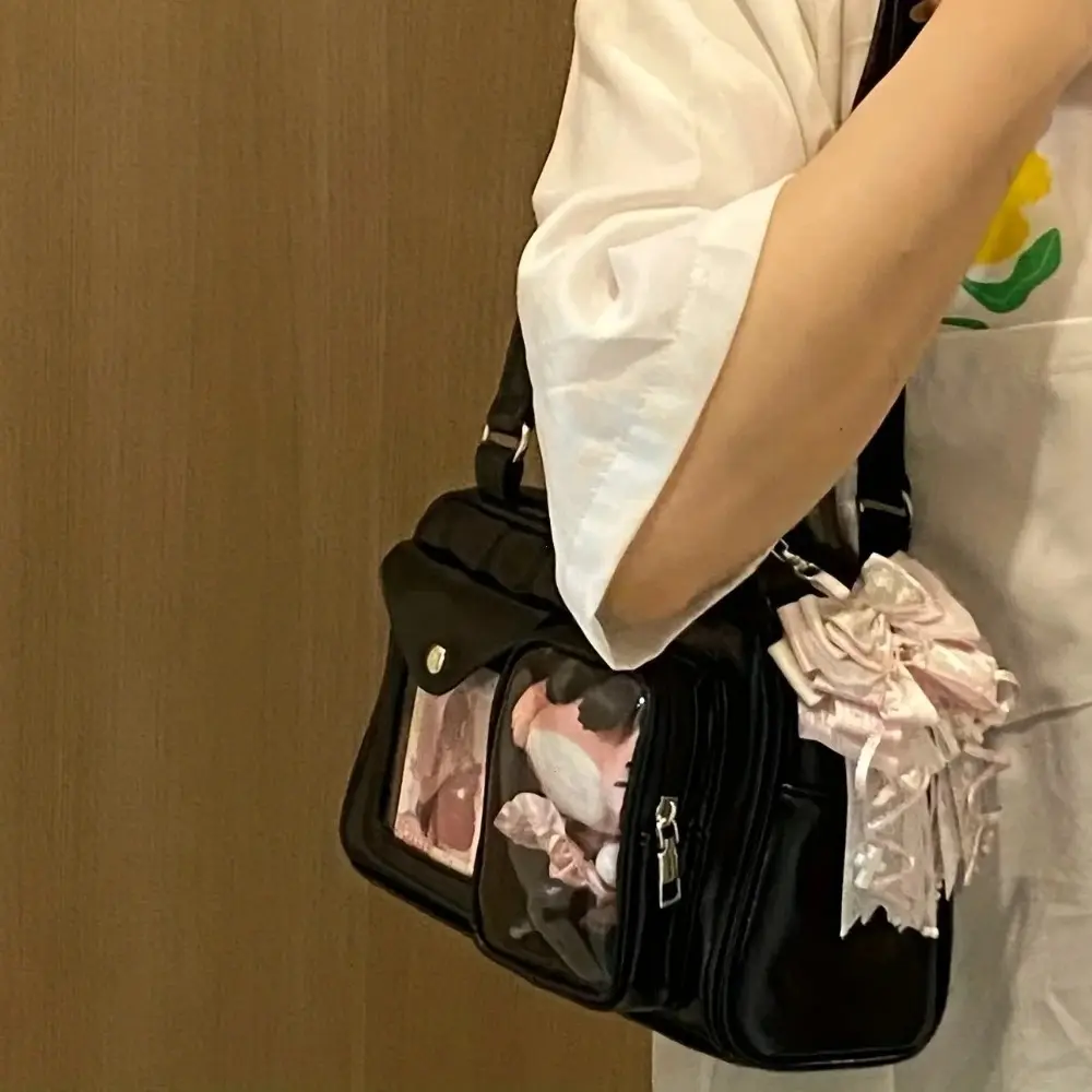 Cute Anime Crossbody Bag for Women, Large Capacity Purse for School, Cosplay & Daily Use. Durable & Trendy! Shop Now!