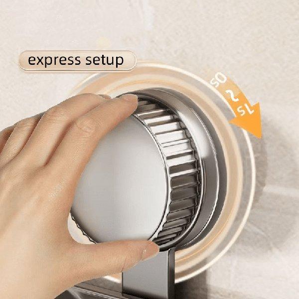 Heavy Duty Suction Cup Shower Shelf – Wall Mounted Bathroom Organizer, Rust Resistant Storage Rack for Shampoo Soap, Space Saving Shower Caddy