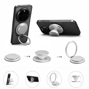 2026 2-in-1 Magnetic Airbag Phone Grip Base & FoldablePhone Stand,Thin & portable, Multi-Angle Reading &Travel Outdoor Friendly Phone Grip Stand,Supports horizontally and vertically, Suitable forIphone & Andriod most phones