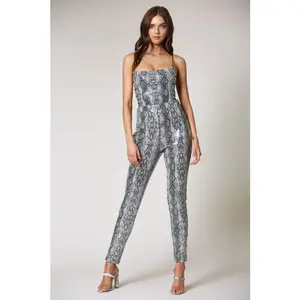 Anilda Snakeskin Criss Cross Jumpsuit - Unique Pattern & Comfy Fit