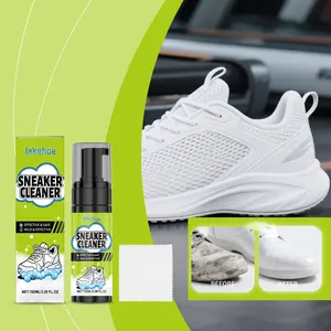 Shoe Cleaner Kit, Deep Cleaning Sole & Sneaker Cleaner, White Shoe Cleaner, Sneaker Stain Remover for Sneakers, Tennis Shoes, Leather, Canvas, Rubber and more– 3.38 oz