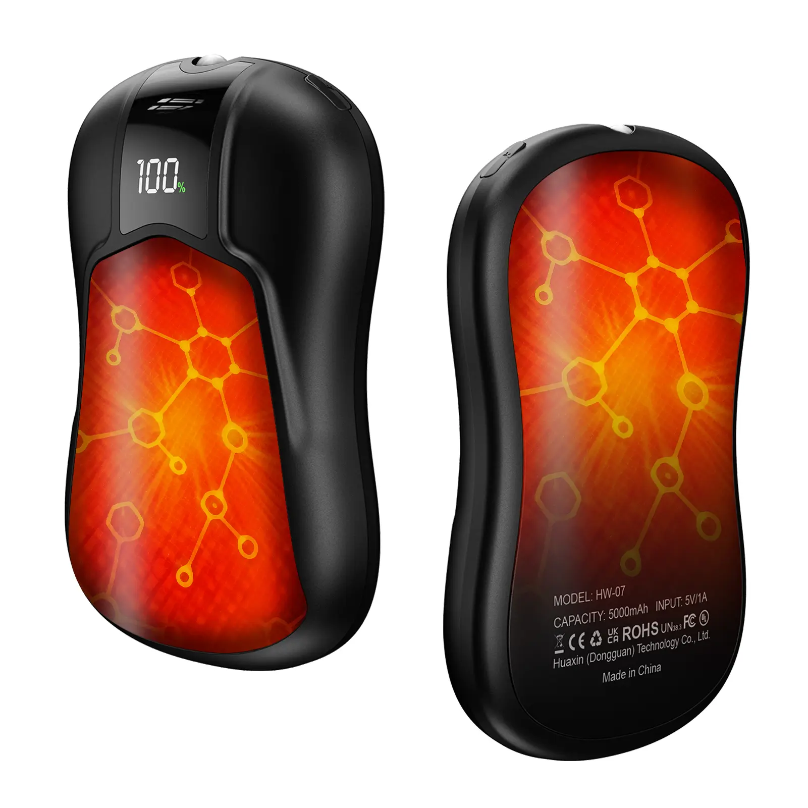 Rechargeable Hand Warmer, Mini Portable Electric Hand Warmer with AI Temperature Control, Fast Heating & USB Charging, Pocket Hand Warmer for Hunting, Golf, Camping, Hiking & Winter Outdoor Activities, Christmas Gift