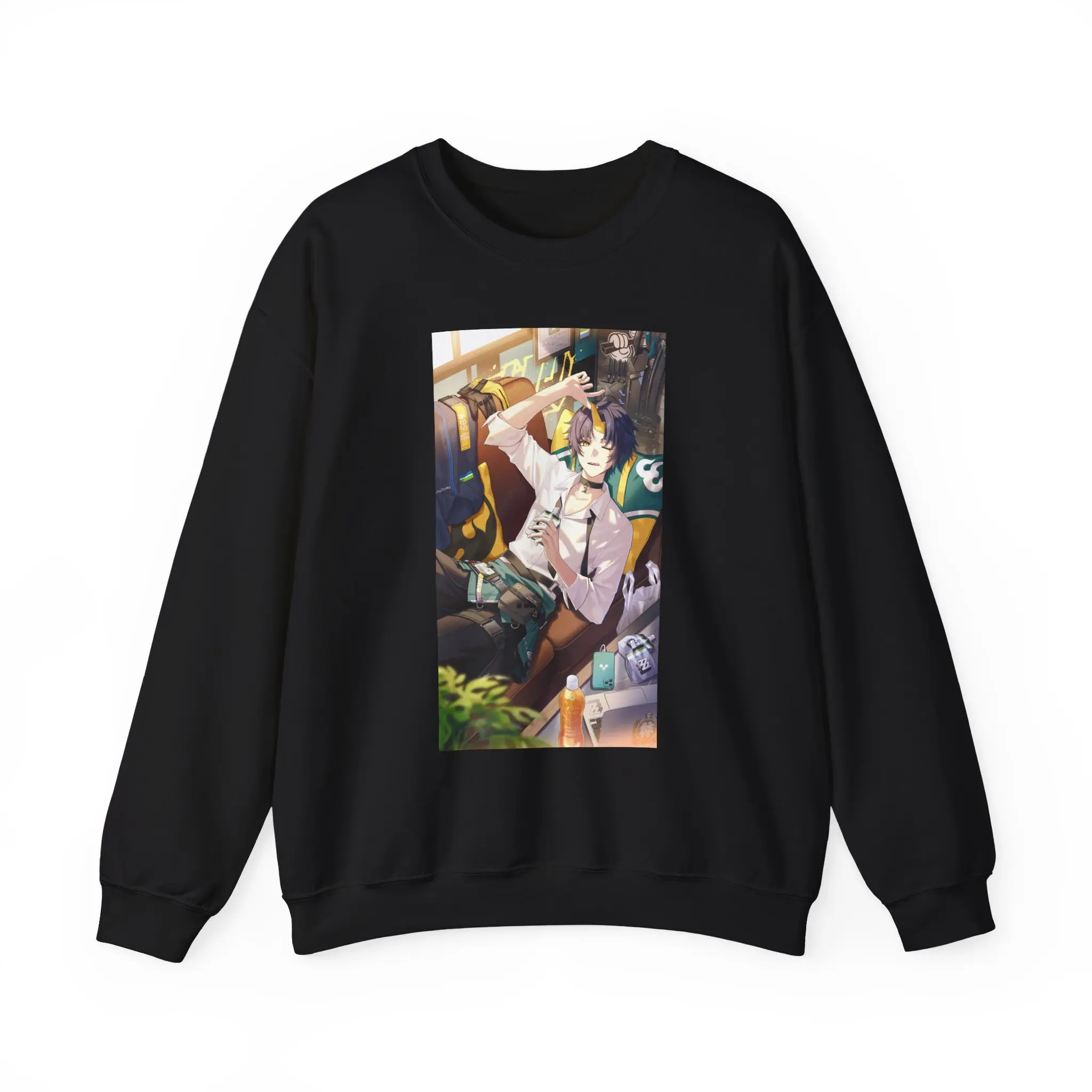 ZZZ Art Print Sweatshirt, Asaba Harumasa Print Crewneck Jumper, Abstract Sweatshirt, Minimalist Art Sweater, Unisex Graphic Pullover