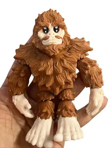 3D articulated Bigfoot Sasquatch 4 inches figure, great for decoration make from Plastic PLA multicolor Decorative Figurine Standing Ornaments