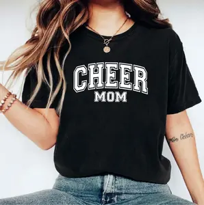 Cheer Mama T-shirt, Cheerleading Coach Shirt, Cheer Mom Era Tee, Mother Life T-shirt, Cheer Vibes Shirt, New Mama Tee, Mom Birthday Cute Gift, Cheerleader Mom Shirt