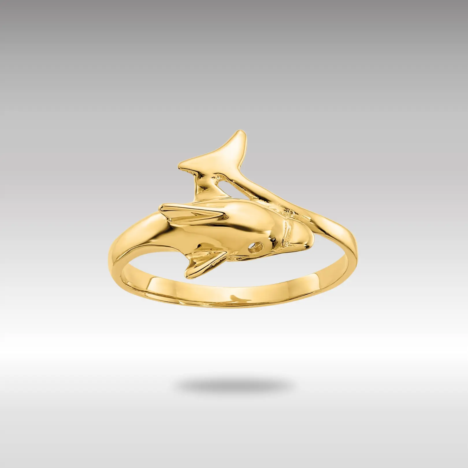 14K Gold Dolphin Ring Model-K3921
