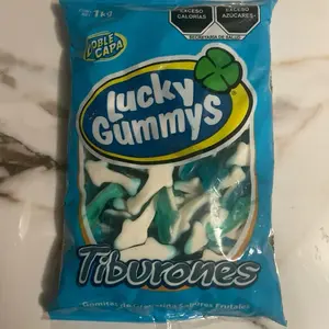 Lucky gummy sharks made in Mexico