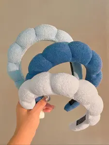 3pcs Plush Hairbands Headband Set, Soft Headband Fashion Multi-Functional Elegant Simple Solid Color Hair Accessories for Daily Use