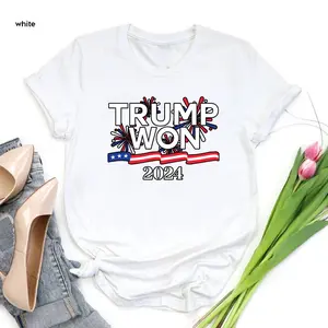 Trump Won 2024 US Election Shirt, 47th President Trump Tee, Trump Won Shirt, Trump Victory Shirt, Donald Trump Tee, Trump For President Tee