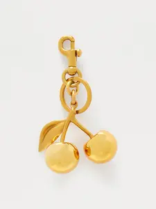 Simple and high-end light luxury texture bag pendant, designed with a simulated fruit cherry shape decoration, widely used as a keychain, suitable for carrying during commuting, gatherings, and shopping, Charms for Bags, Bag Accessories