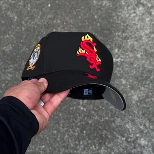 New Era White Sox Cap 9FIFTY Black Fitted Baseball Hat Streetwear Classic Unisex Fashion Cap