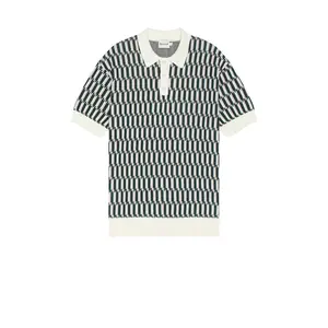 Bound Erice Polo in Green & Cream