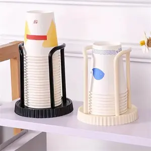 Disposable Cup Holder Tabletop Paper Cup Storage Rack, Ideal for Spa, Home, Office, Bar, Cafe Use, Convenient and Practical Design