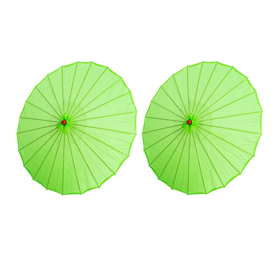 THY COLLECTIBLES Child's Handmade Bamboo Frame 2-Piece Umbrella Parasol Set, 22in Asian Japanese-Chinese Design, Home Decor for Wedding Photography, Costume Use, Shade Accessory, 22 Inches