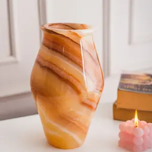 Unique Alabaster Vase - Alabaster Lamp  Floor Lamp Solid Piece of stone Alabaster Lamp Egyptian Alabaster Bedroom