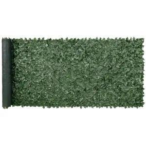 VEVOR Ivy Privacy Fence, 59 x 158in Artificial Green Wall Screen, Greenery Ivy Fence w/ Mesh Cloth Backing and Strengthened Joint, Faux Hedges Vine Leaf Decoration for Outdoor Garden, Yard, Balcony