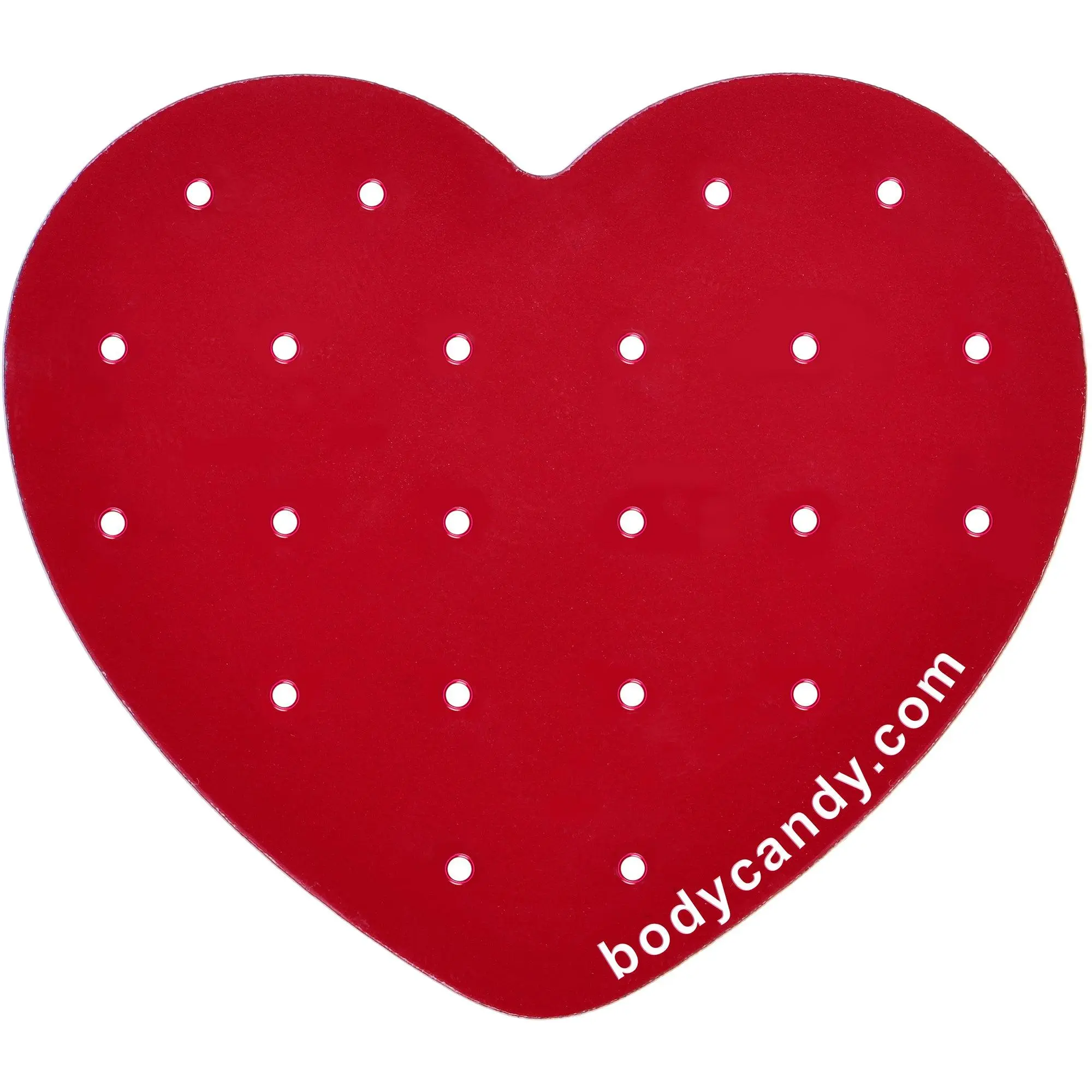 Heart Travel Acrylic-Plastic Flat Back Earrings Jewelry Holder Palette - 2.5 inch Portable Skull-Shaped Design with 22 Holes, Accommodates 16 Gauge Earrings