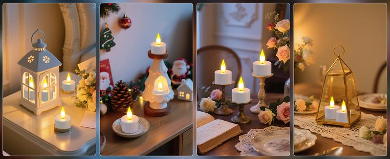 Flameless Candles, 2025 12pcs USB Rechargeable Tea Lights Candles for Christmas Decor with Remote Control for Home Table Wedding Christmas Halloween Decor Flameless Candles, 2025 12pcs USB Rechargeable Tea Lights Candles for Christmas Decor with Remote Control for Home Table Wedding Christmas Halloween Decor