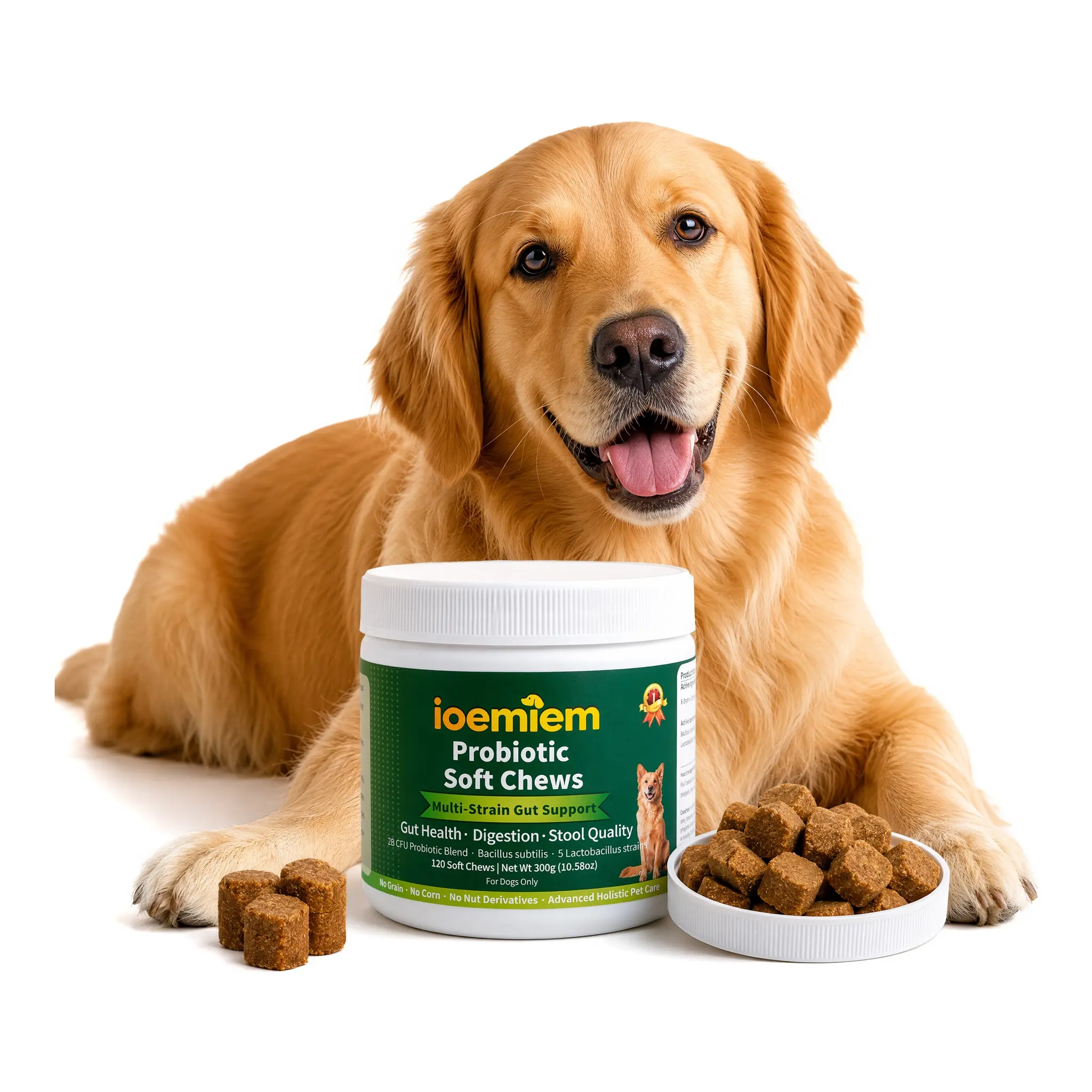 Ioemiem Probiotic Bites for Dogs，probiotic bite，immune health，dog prebiotics，dog probiotics，active ingredient，vitamins for dogs，probiotic chews for dogs，affordable dog care，trending pet products，dog yeast support，dog supplements，affordable dog care， day