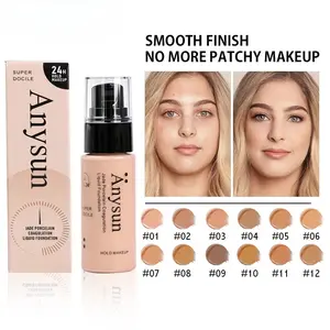 Lightweight Matte Liquid Foundation, Evens Skin Tone, Oil-Controlling & Brightening, Long-Lasting Transfer-Resistant, Moisturizing Formula for Flawless Base Makeup
