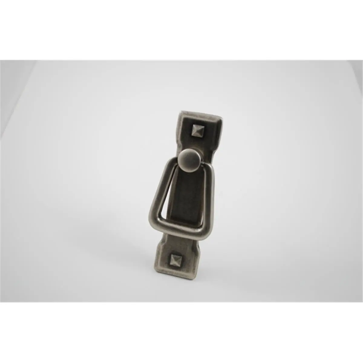 Residential Essentials 10251AP Functional Vertical Cabinet Drop Pull - Aged Pewter, 2-1/4 in, 3-3/4 l x 1 w x 1/2 p in, Decorative Appeal Enhances Look