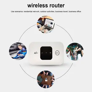 Pocket 4G LTE WiFi Hotspot Router, Unlocked Mobile Internet Device with SIM Slot, 2100mAh, 150Mbps for Outdoor & Travel Use