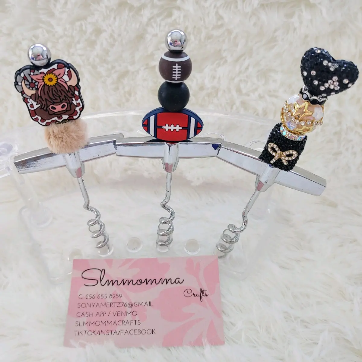 Beaded Corkscrews Beaded Corkscrews