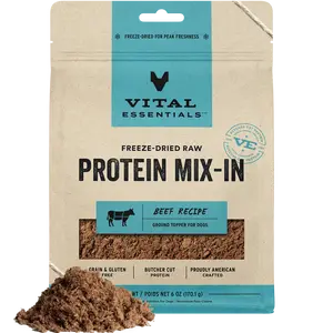 Freeze-Dried Protein Mix-In Beef Recipe Ground Topper for Dogs