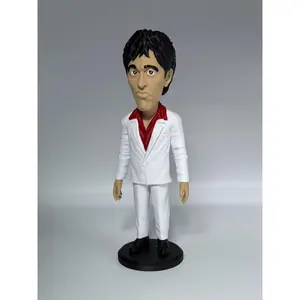 Miami Crime Boss Figurine - PLA Caricature Statue, 10.5in (240mm Edition) - Artistic Decor for Shelf Collectibles