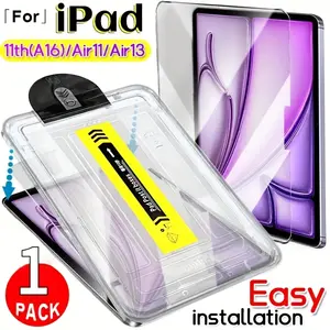 1-Pack Dust-Free Installation Protective Glass Screen Protector Set, Compatible with Apple iPad A16 11th Gen 2025/10th Gen 2022 (10.9 Inch) Tablet Screen Protector - Scratch-Resistant, Glossy Surface, Easy Installation, Protection
