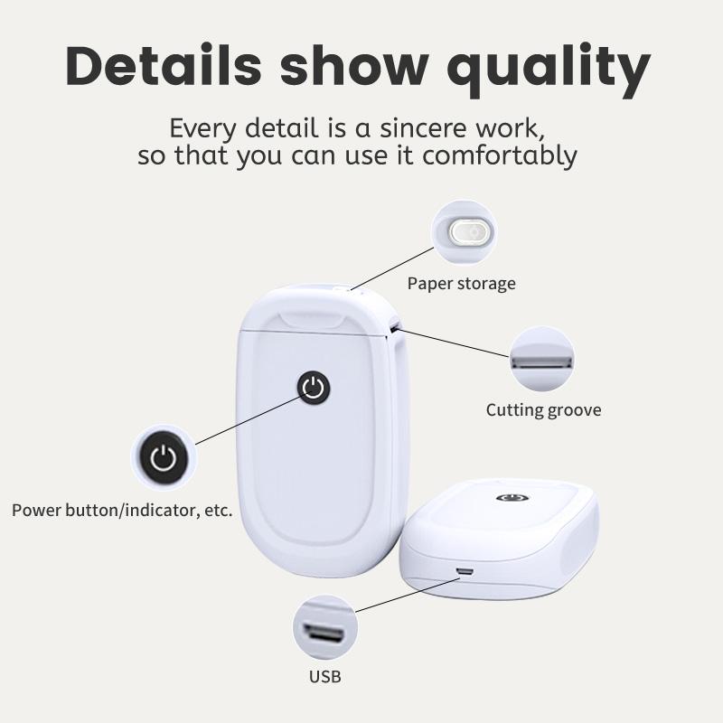 Bluetooth Mini Sticker Label L11 - Compact Design for Easy Application, Ideal for Home Decor and  Portable IOS and Android Wireless No-Ink Needed