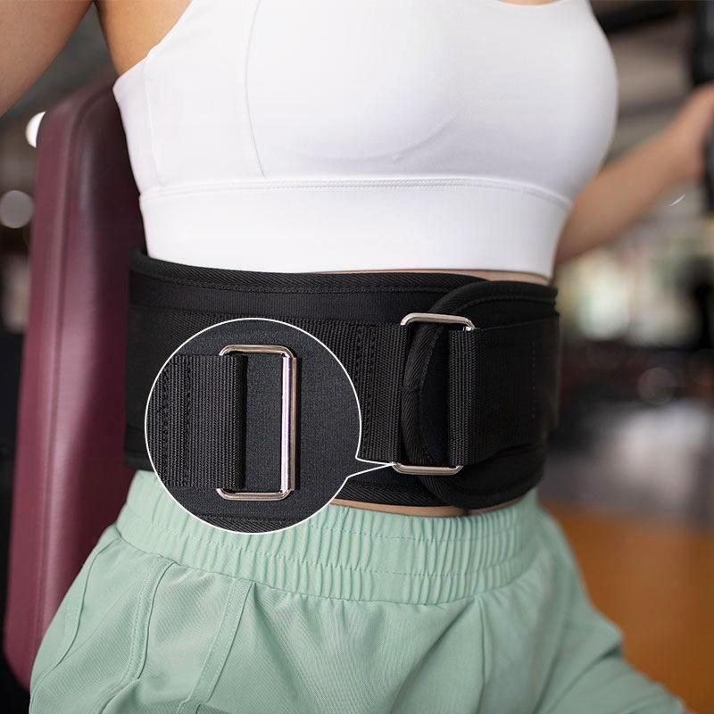 Support waist trainer beltsweat elastic waistband commercial gym PremiumTrimmer Belt for Fitness Gym Essential Muscle TrainingEquipment Adjustable Weight Lifting Belt with Double D-ring Buckle for Squats Dumbbell & Barbell F Control Waist Trainer Tummy